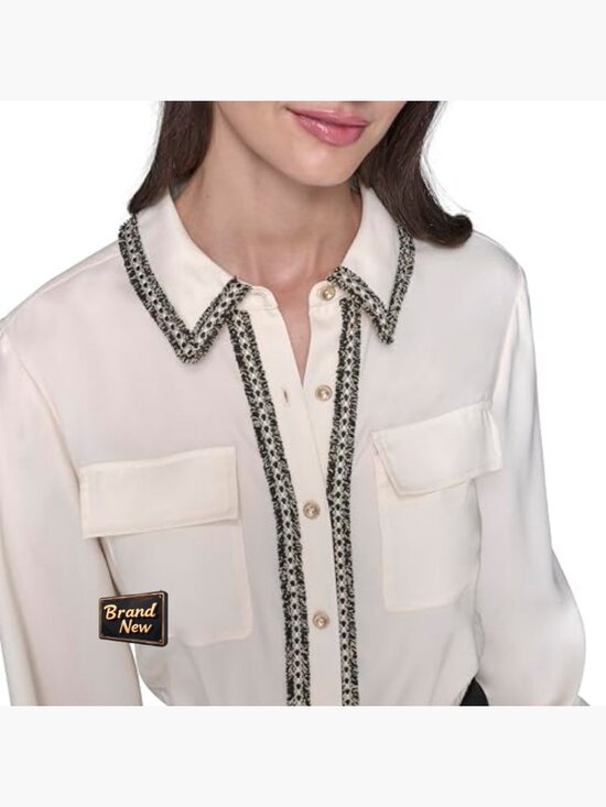 Long Sleeve Scuba Crepe Jumpsuit, Size 2, Polyester, Pocket, Zipper Closure - Picture 5 of 6